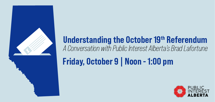 Understanding the October 19th Referendum | Friday, October 9, noon to 1:00 pm