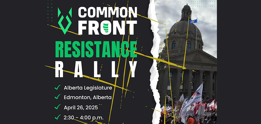 Common Front Resistance Rally | Saturday, April 26 | 2:30 to 4:00 pm